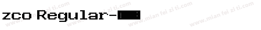 zco Regular字体转换